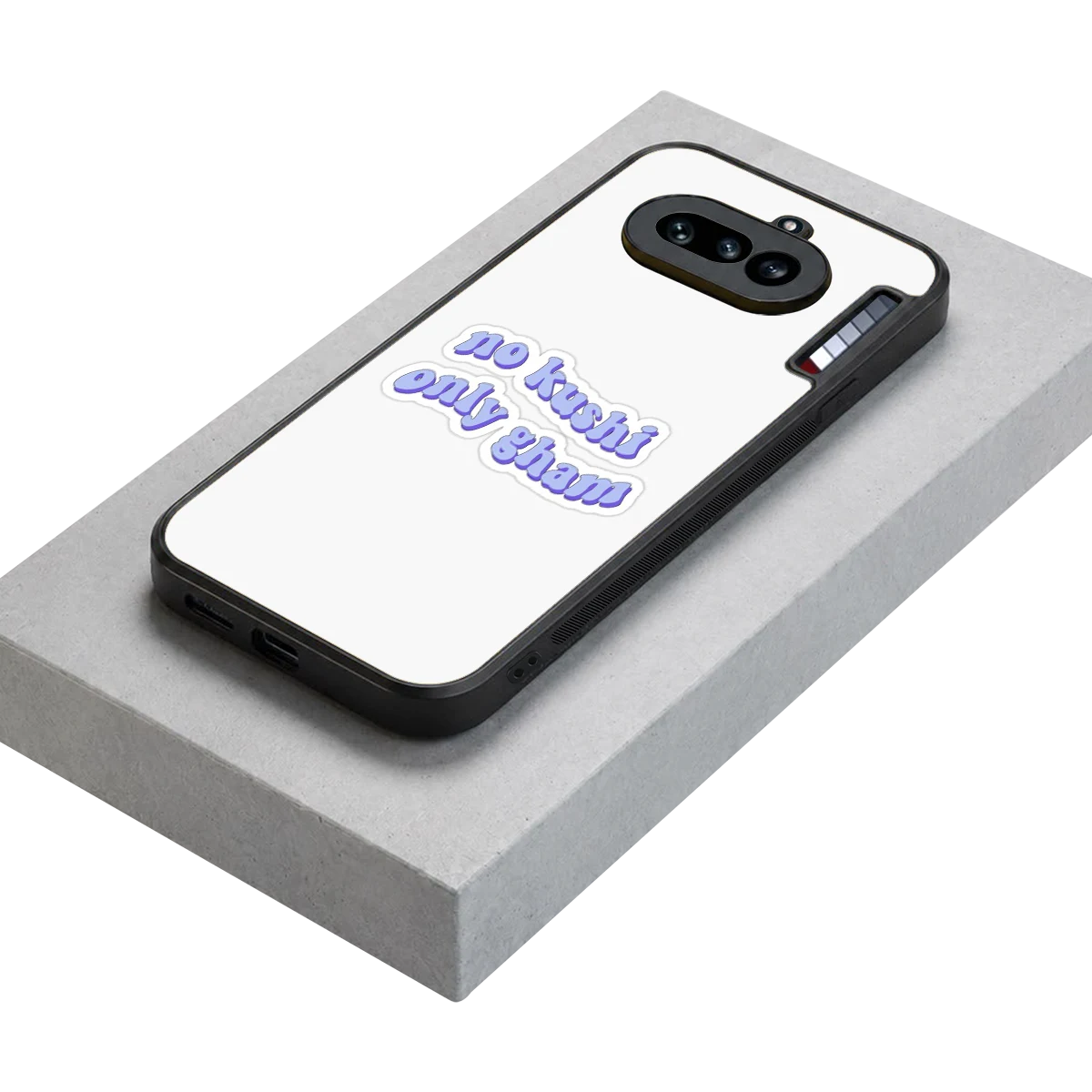 Only Gham stylish phone case for nothing phone 4a | glossy glass and slim fit
