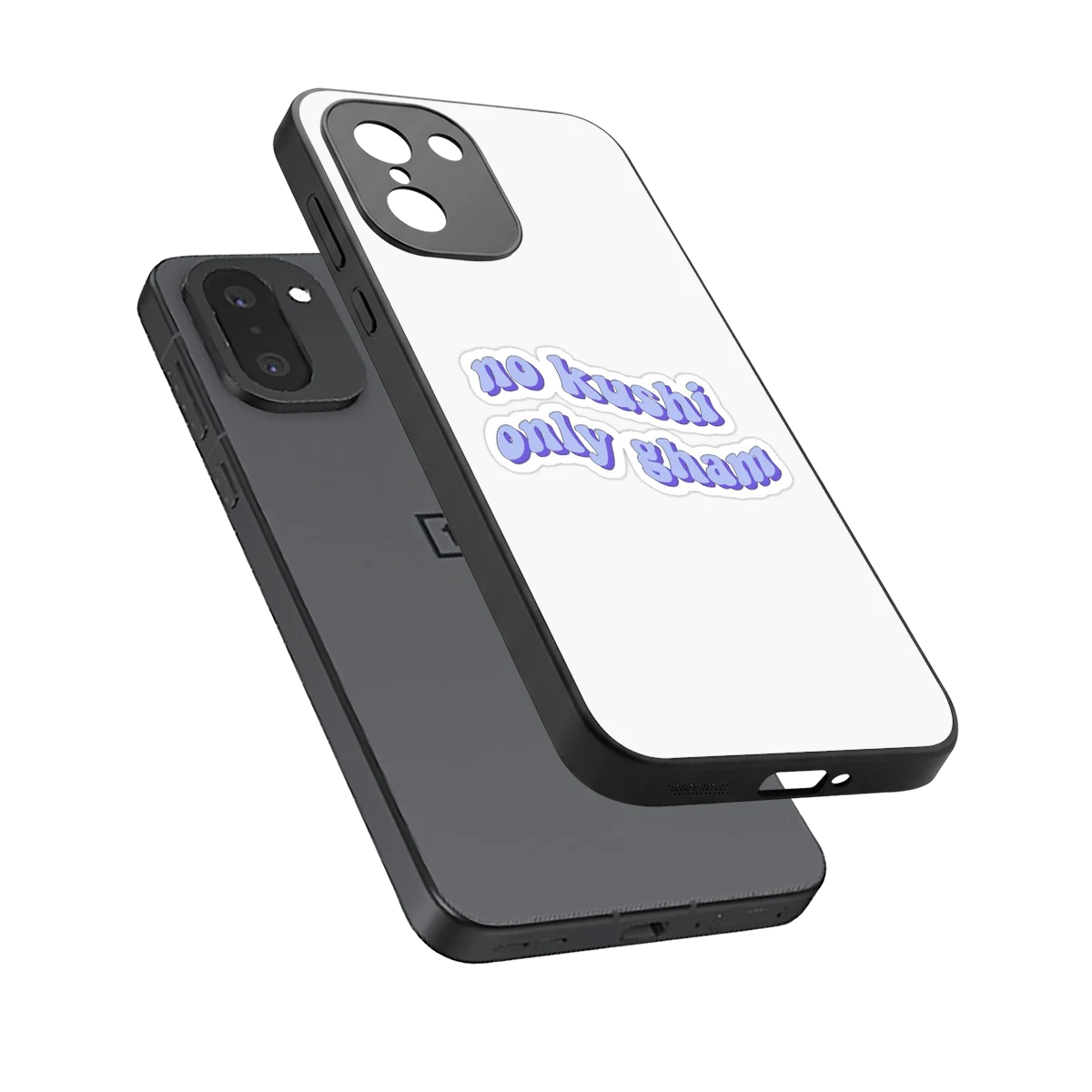 Only Gham sleek oneplus 15r cover with tempered glass back and TPU edges