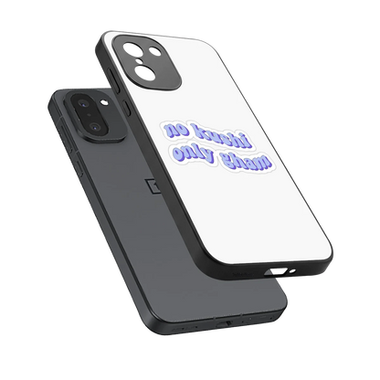 Only Gham sleek oneplus 15r cover with tempered glass back and TPU edges