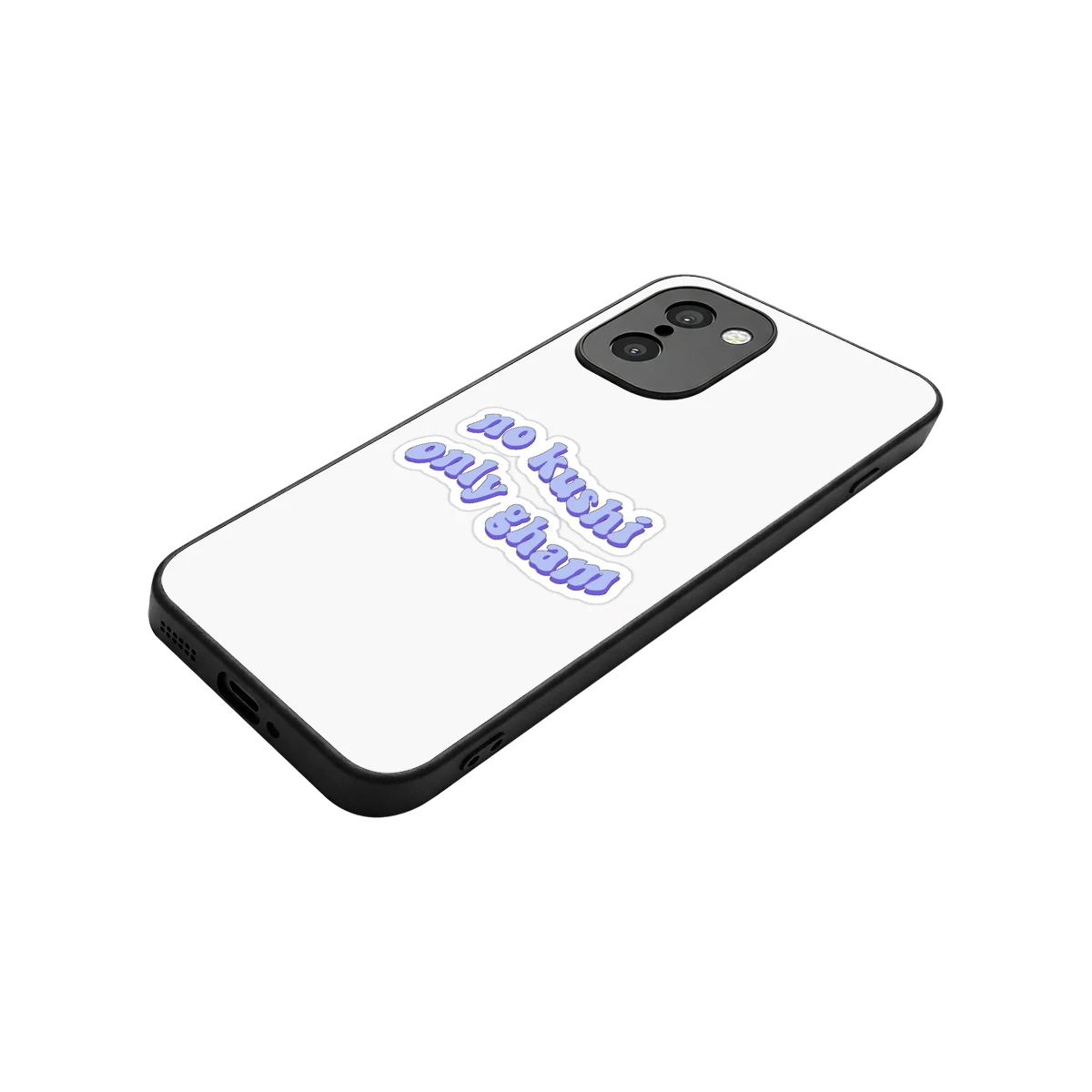 Only Gham stylish phone case for oneplus 15r | glossy glass and slim fit