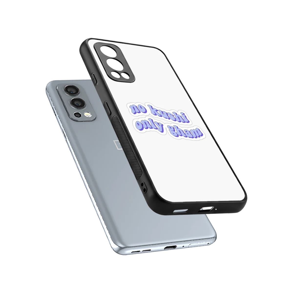 Only Gham sleek oneplus nord 2 cover with tempered glass back and TPU edges
