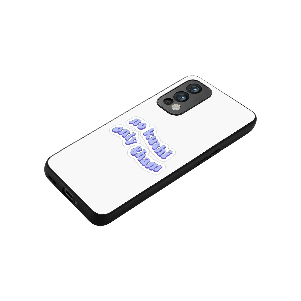 Only Gham stylish phone case for oneplus nord 2 | glossy glass and slim fit