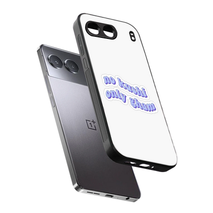 Only Gham sleek oneplus nord 4 cover with tempered glass back and TPU edges