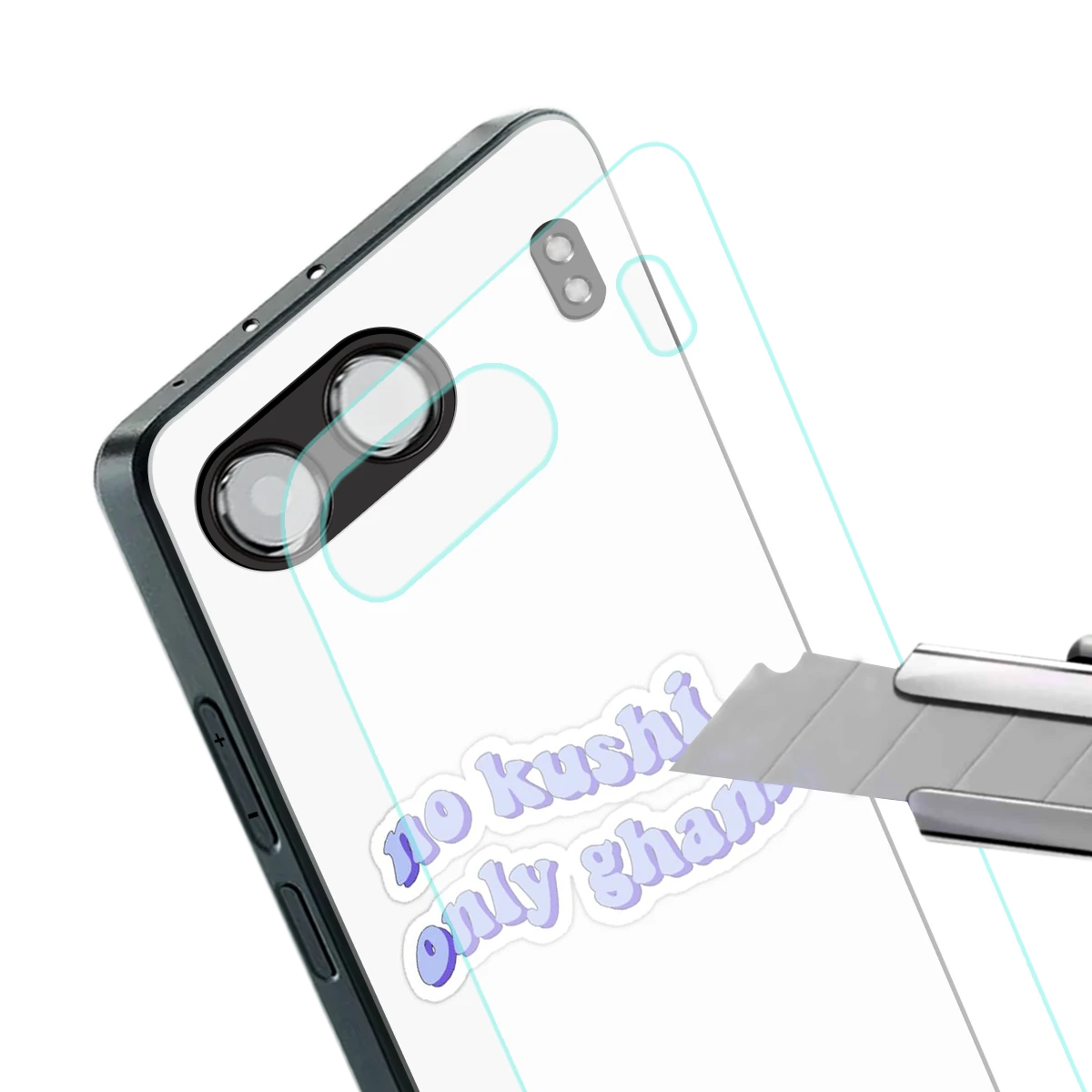 Only Gham stylish phone case for oneplus nord 4 | glossy glass and slim fit