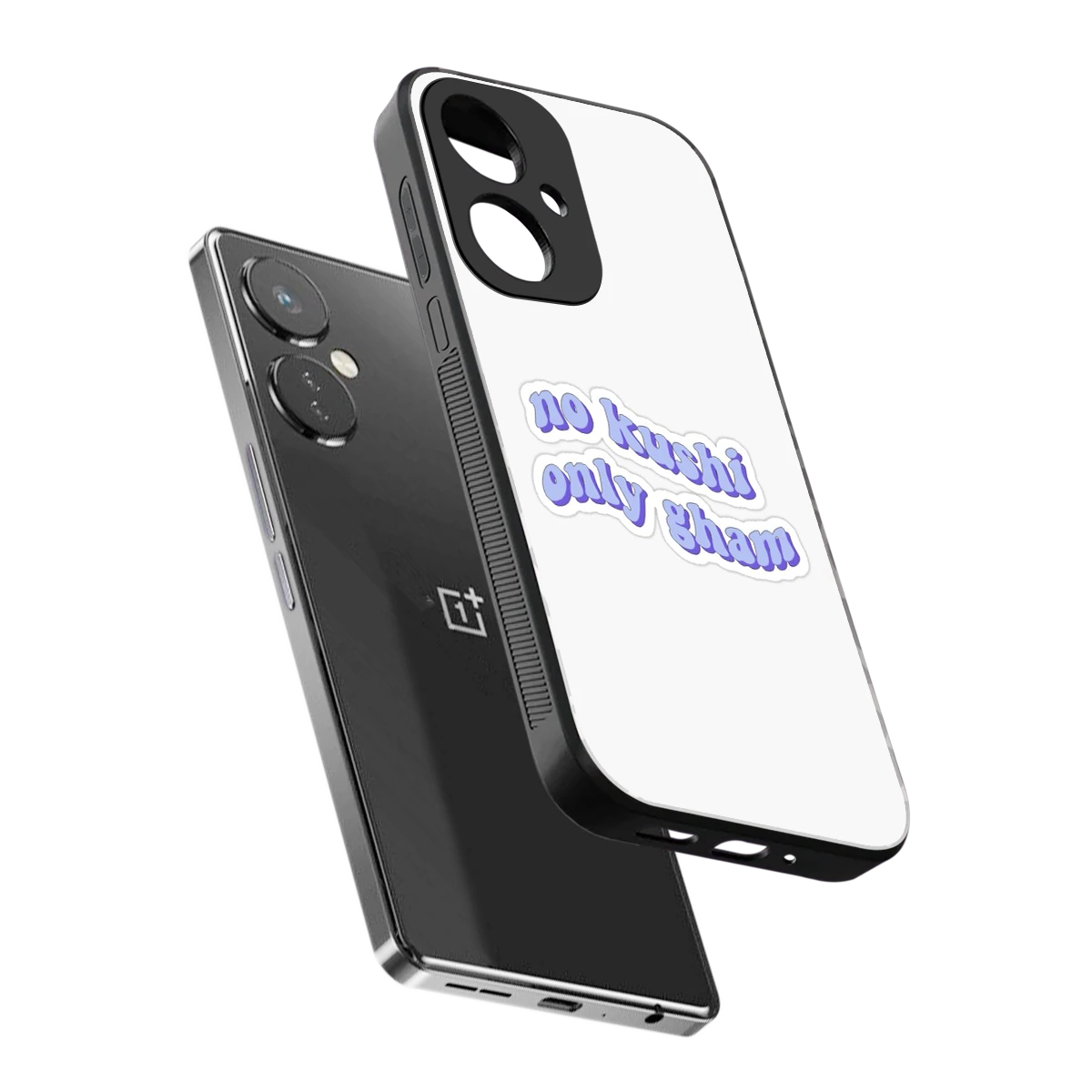 Only Gham sleek oneplus nord ce 3 cover with tempered glass back and TPU edges