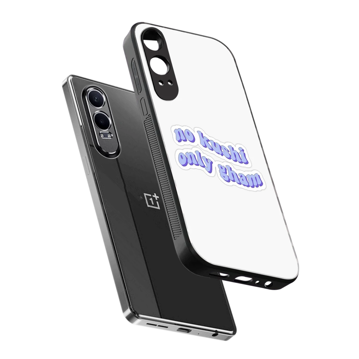 Only Gham sleek oneplus nord ce 4 lite cover with tempered glass back and TPU edges