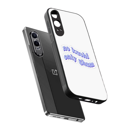 Only Gham sleek oneplus nord ce 4 lite cover with tempered glass back and TPU edges