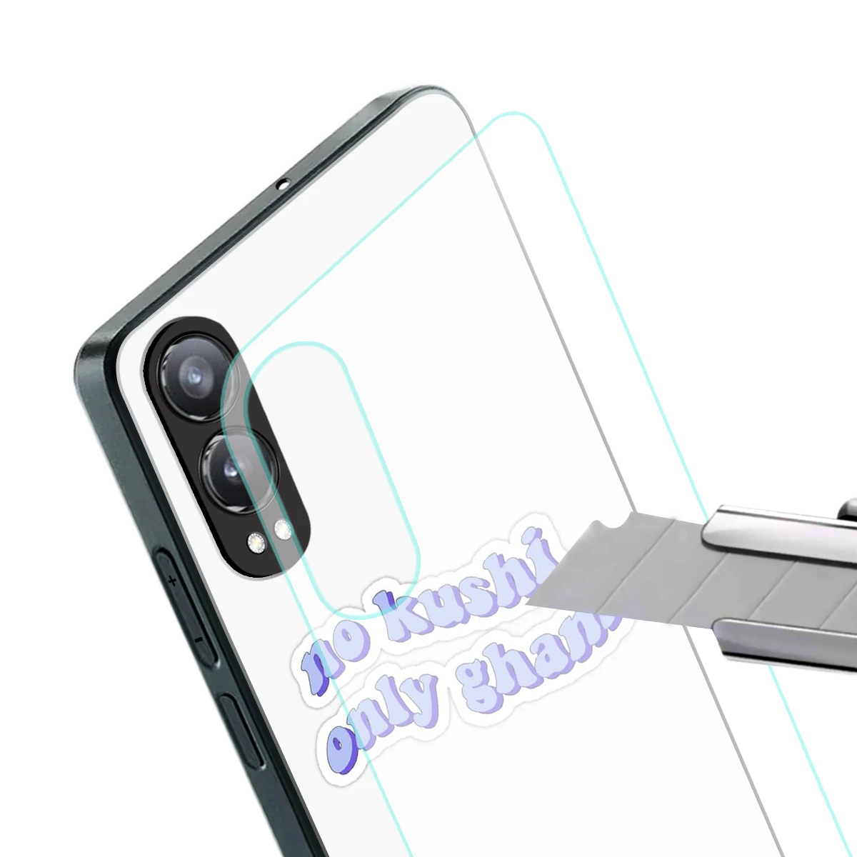 Only Gham stylish phone case for oneplus nord ce 4 lite | glossy glass and slim fit