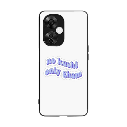 Only Gham back phone cover | glass case for oneplus nord ce 3 lite