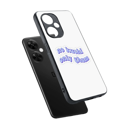 Only Gham sleek oneplus nord ce 3 lite cover with tempered glass back and TPU edges