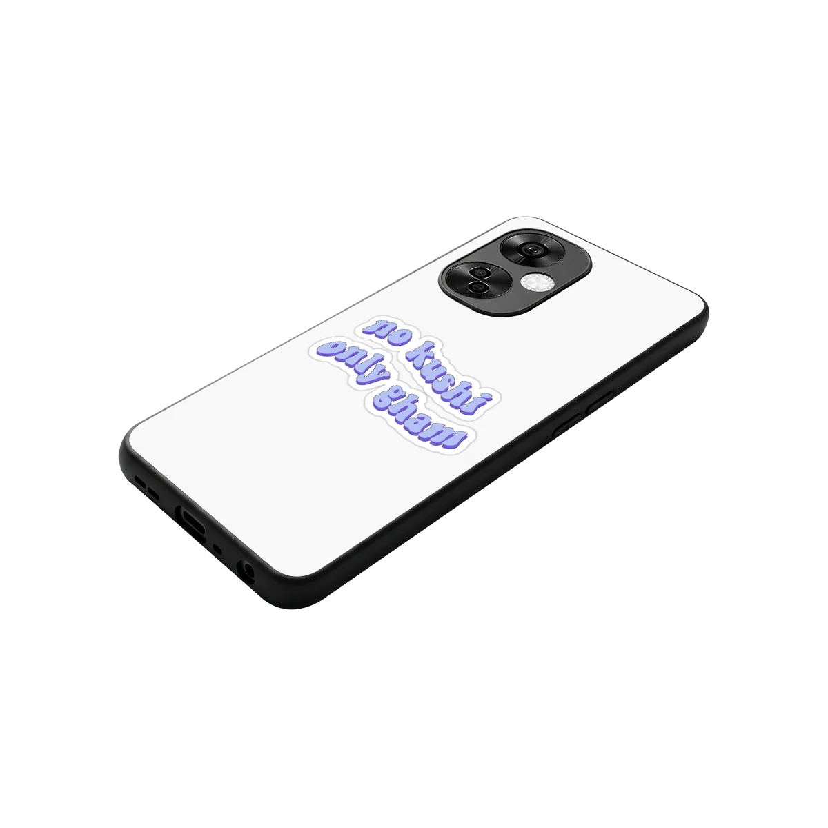 Only Gham stylish phone case for oneplus nord ce 3 lite | glossy glass and slim fit