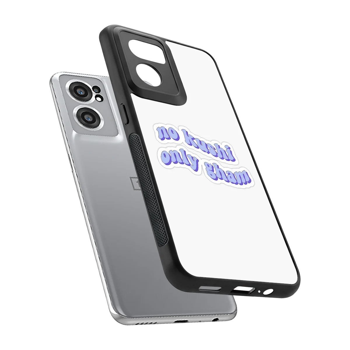 Only Gham sleek oneplus nord ce 2 cover with tempered glass back and TPU edges