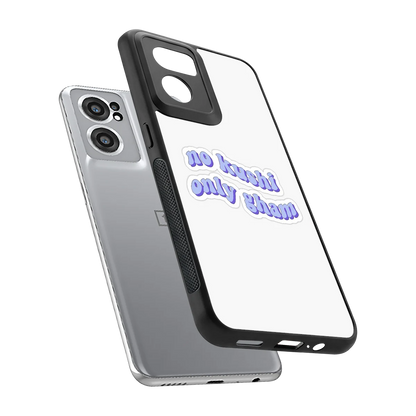 Only Gham sleek oneplus nord ce 2 cover with tempered glass back and TPU edges