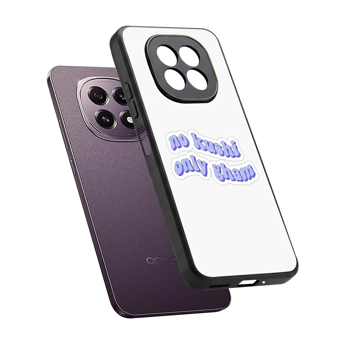 Only Gham sleek oppo f29 5g cover with tempered glass back and TPU edges