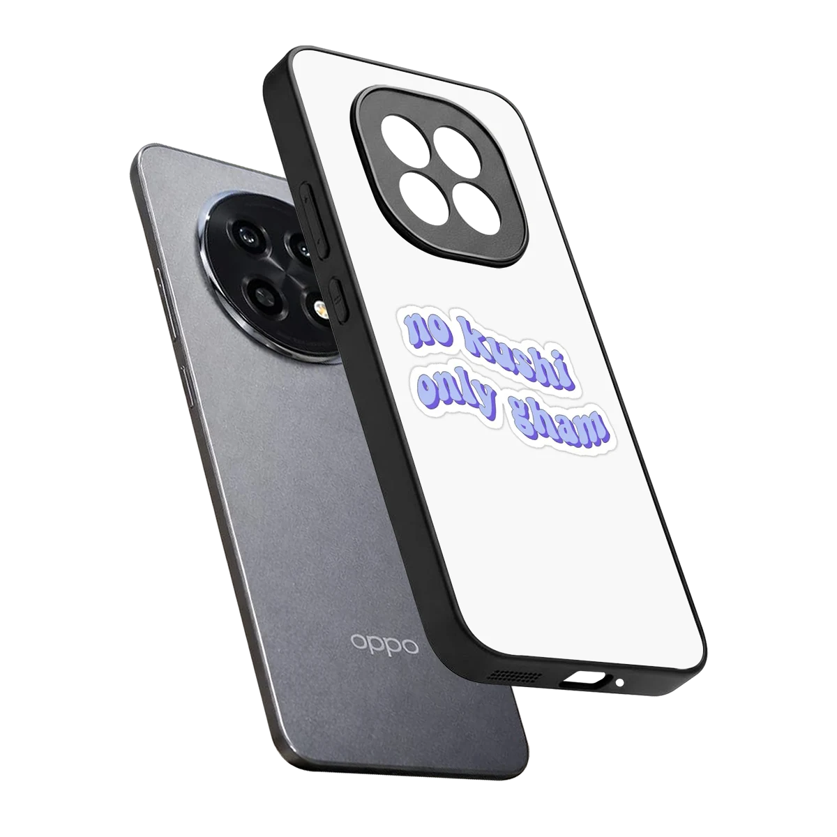 Only Gham sleek oppo f29 pro 5g cover with tempered glass back and TPU edges