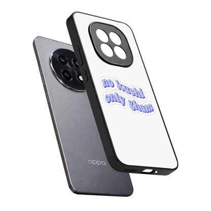 Only Gham sleek oppo f29 pro 5g cover with tempered glass back and TPU edges
