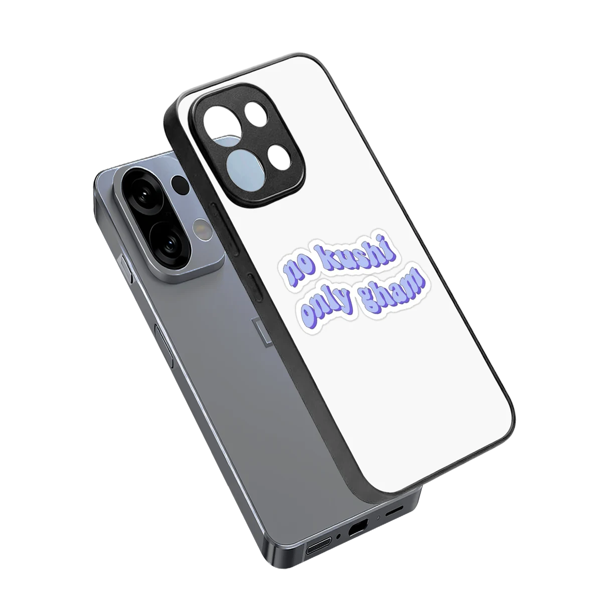 Only Gham sleek oppo k13 5g cover with tempered glass back and TPU edges