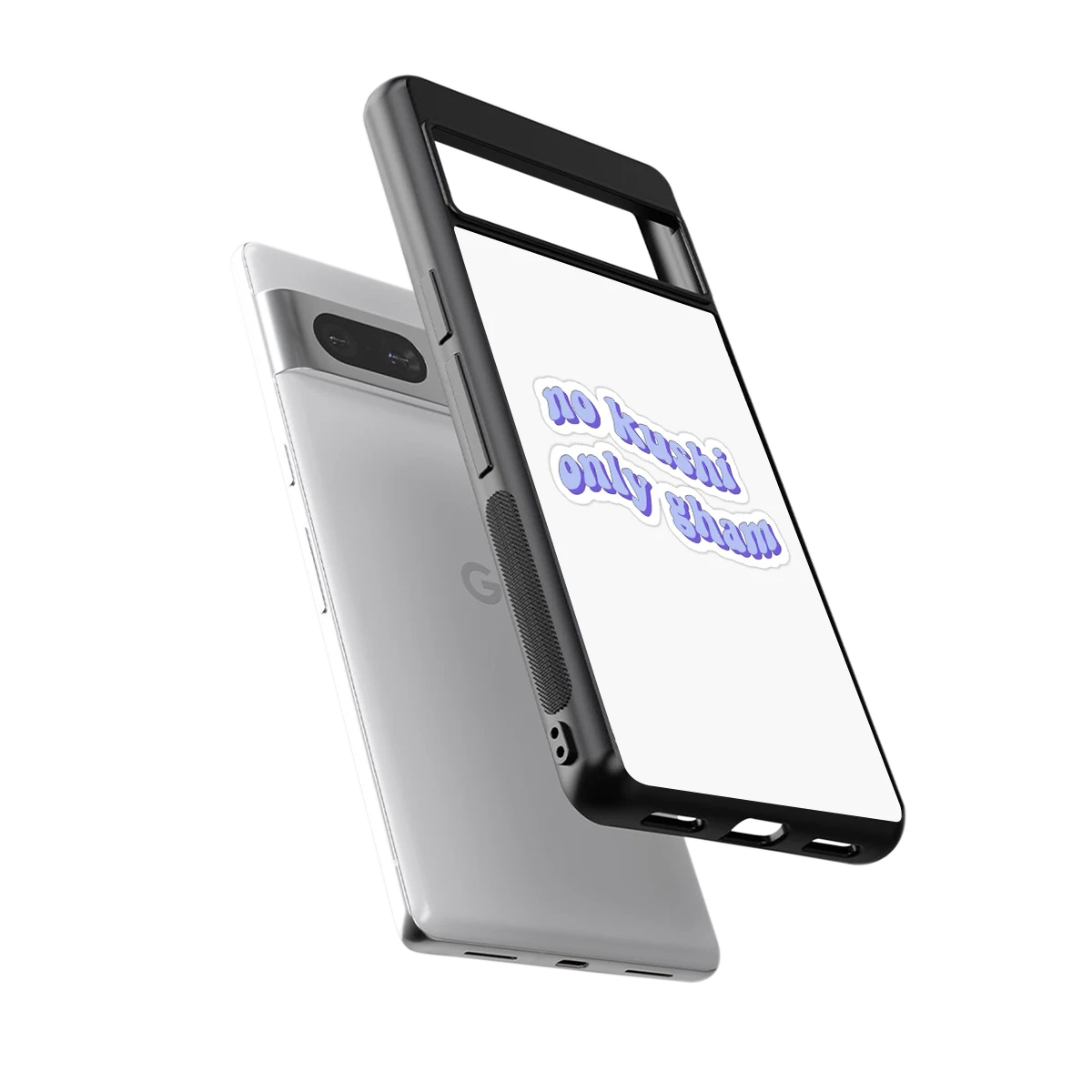 Only Gham sleek google pixel 7a cover with tempered glass back and TPU edges