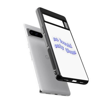 Only Gham sleek google pixel 8 pro cover with tempered glass back and TPU edges
