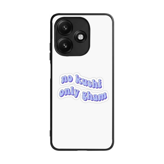 Only Gham back phone cover | glass case for redmi 12 5g