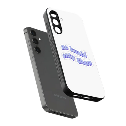 Only Gham sleek samsung galaxy a55 5g cover with tempered glass back and TPU edges