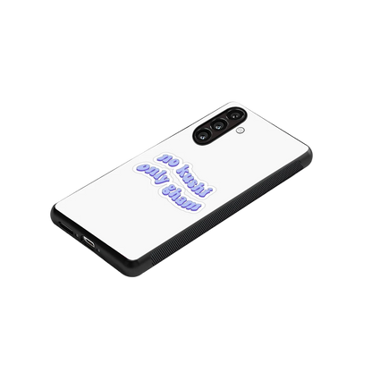 Only Gham stylish phone case for samsung galaxy a55 5g | glossy glass and slim fit