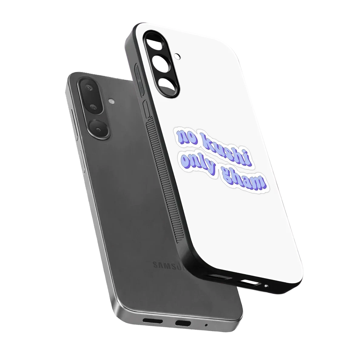 Only Gham sleek samsung galaxy m36 5g cover with tempered glass back and TPU edges