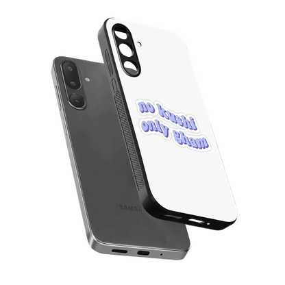 Only Gham sleek samsung galaxy m36 5g cover with tempered glass back and TPU edges