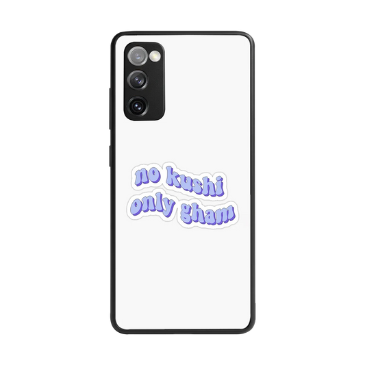 Only Gham back phone cover | glass case for samsung galaxy s20 fe