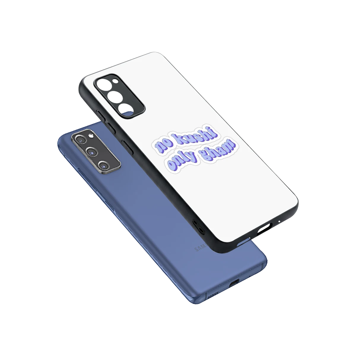 Only Gham sleek samsung galaxy s20 fe cover with tempered glass back and TPU edges