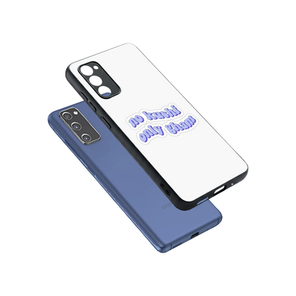 Only Gham sleek samsung galaxy s20 fe cover with tempered glass back and TPU edges