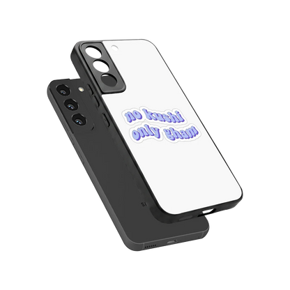 Only Gham sleek samsung galaxy s22 cover with tempered glass back and TPU edges