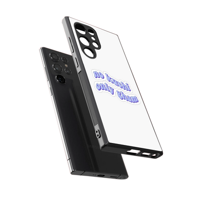 Only Gham sleek samsung galaxy s23 ultra cover with tempered glass back and TPU edges