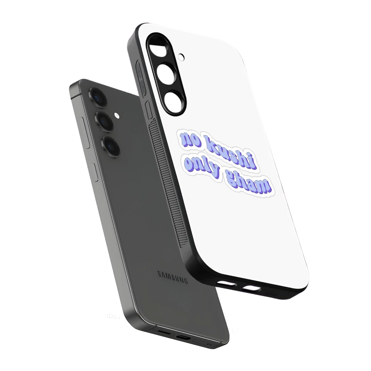 Only Gham sleek samsung galaxy s24 plus cover with tempered glass back and TPU edges