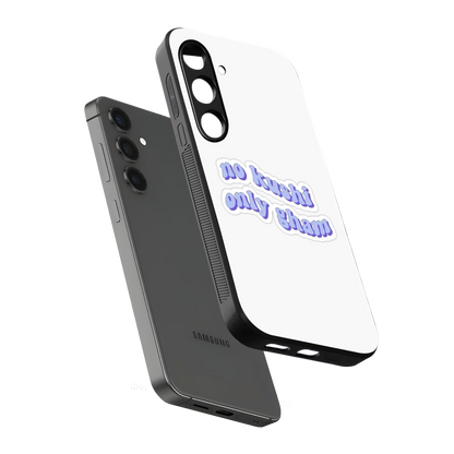 Only Gham sleek samsung galaxy s23 fe cover with tempered glass back and TPU edges