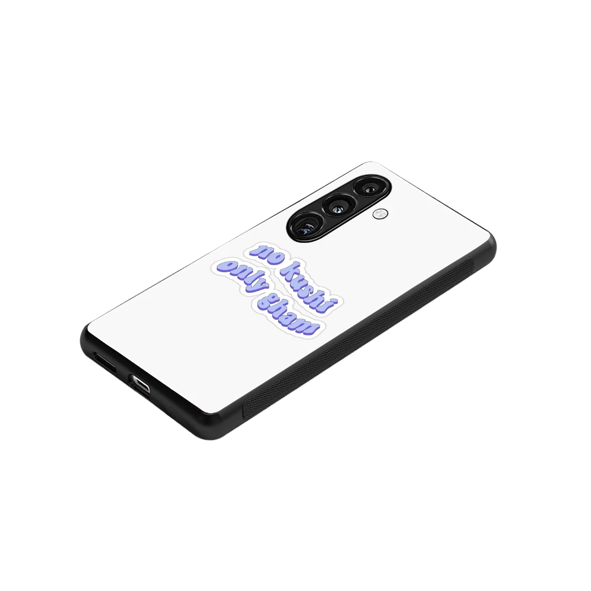 Only Gham stylish phone case for samsung galaxy s24 plus | glossy glass and slim fit