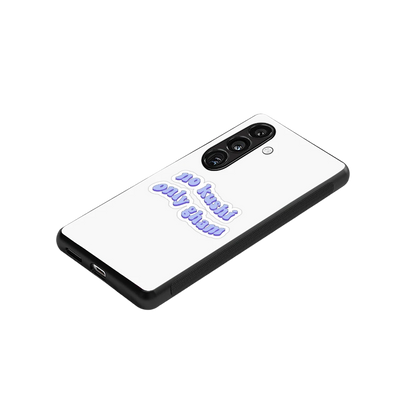 Only Gham stylish phone case for samsung galaxy s24 fe | glossy glass and slim fit