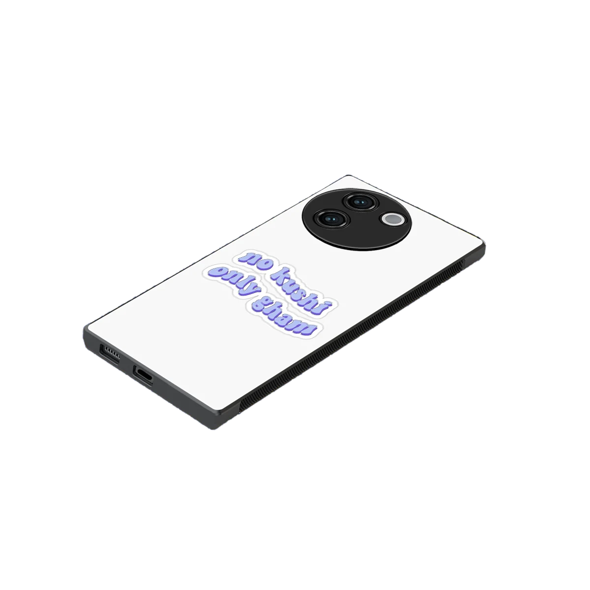 Only Gham stylish phone case for vivo v30e | glossy glass and slim fit