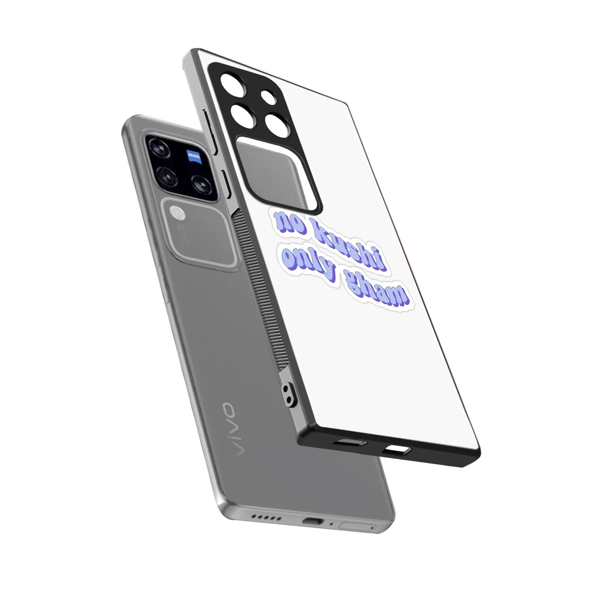 Only Gham sleekvivo v30 pro cover with tempered glass back and TPU edges