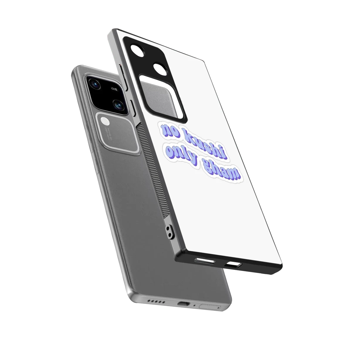 Only Gham sleek vivo v30 cover with tempered glass back and TPU edges