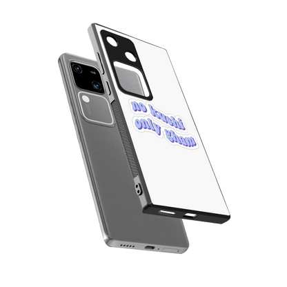 Only Gham sleek vivo v30 cover with tempered glass back and TPU edges