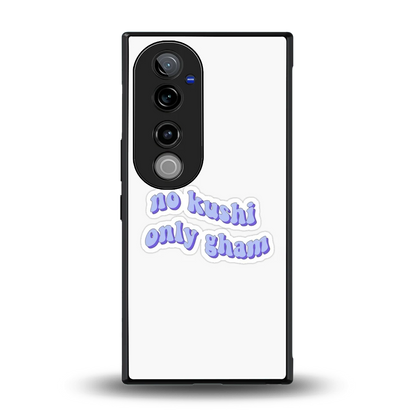 Only Gham back phone cover | glass case for vivo v40 pro