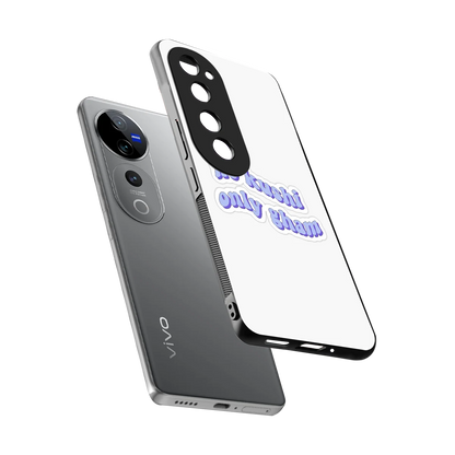 Only Gham sleek vivo v40 pro cover with tempered glass back and TPU edges