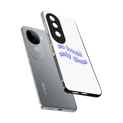 Only Gham sleek vivo v40e cover with tempered glass back and TPU edges