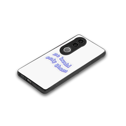 Only Gham stylish phone case for vivo v50 | glossy glass and slim fit