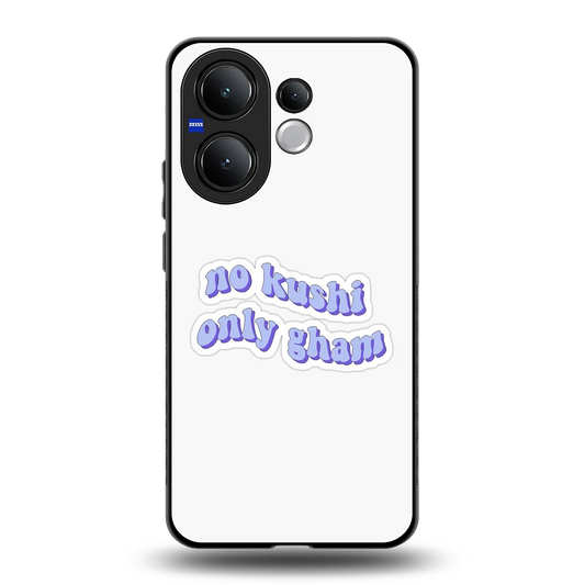 Only Gham back phone cover | glass case for vivo v60