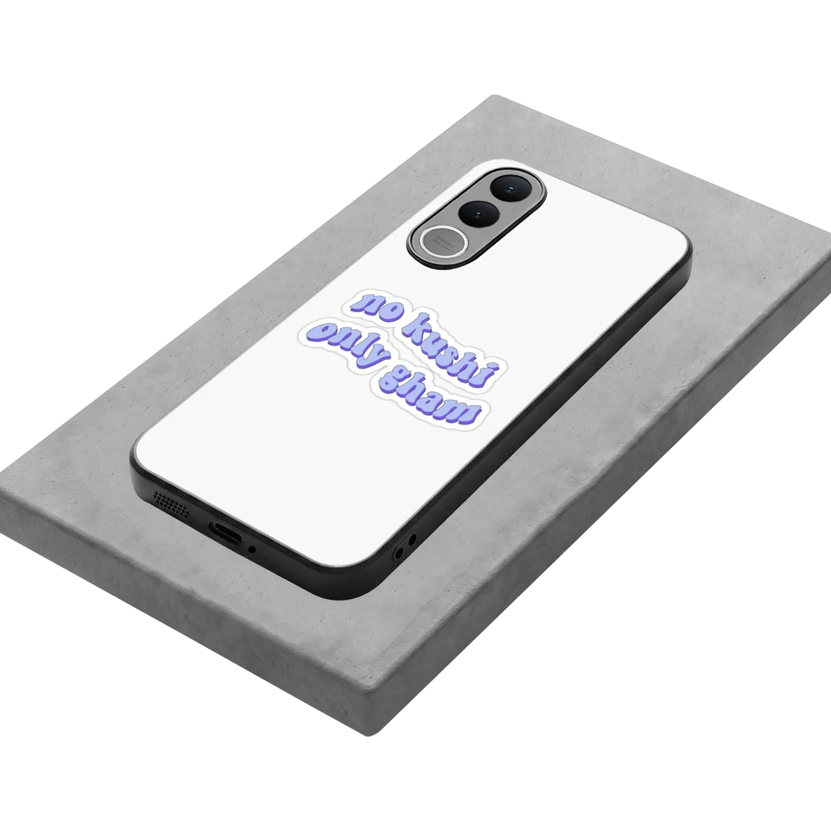 Only Gham stylish phone case for vivo v70 fe | glossy glass and slim fit