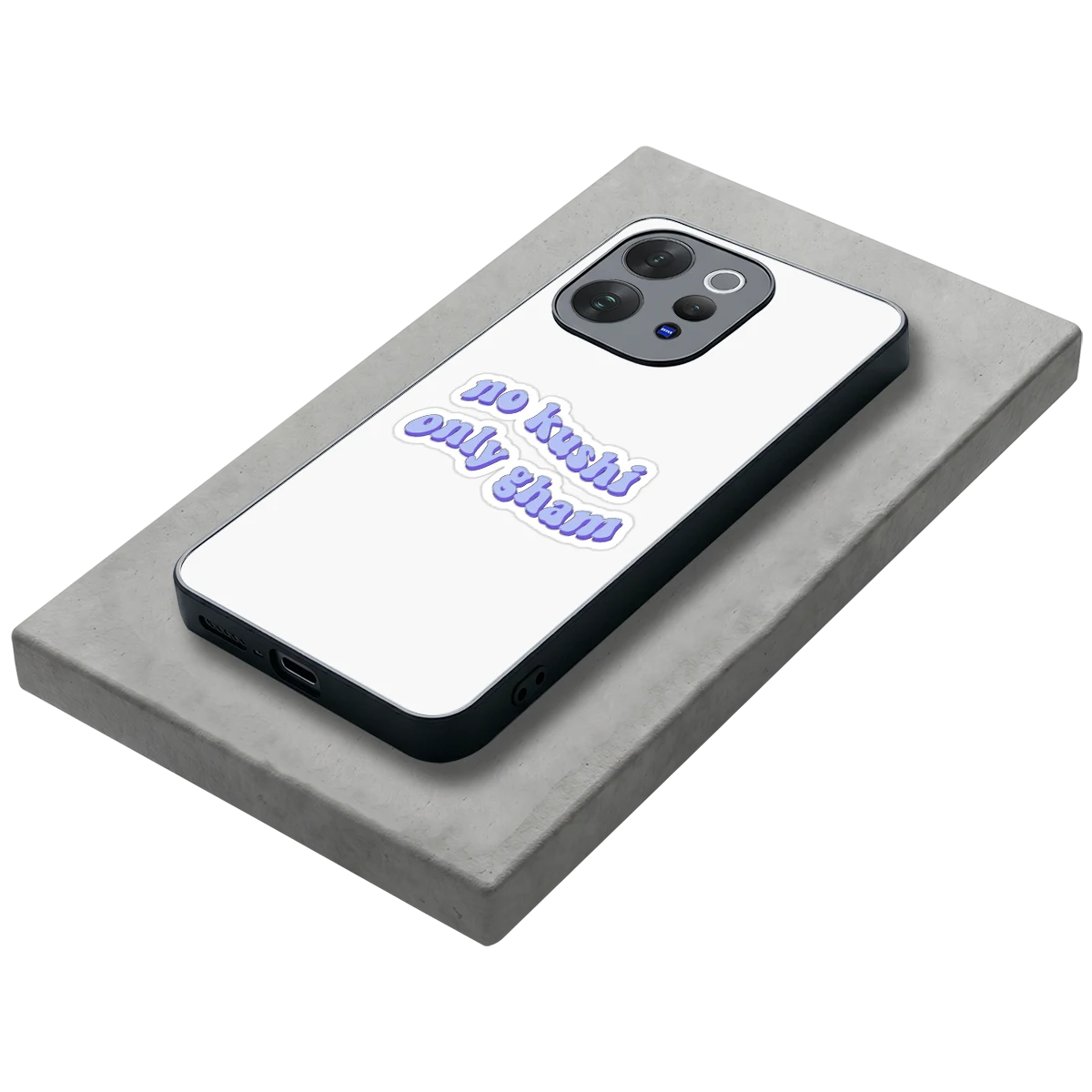 Only Gham stylish phone case for vivo v70 | glossy glass and slim fit