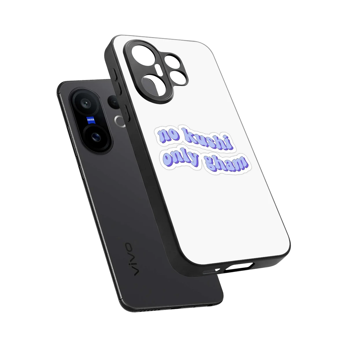 Only Gham sleek vivo x200 fe cover with tempered glass back and TPU edges