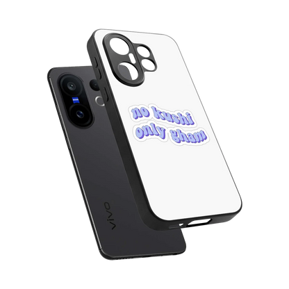 Only Gham sleek vivo x200 fe cover with tempered glass back and TPU edges
